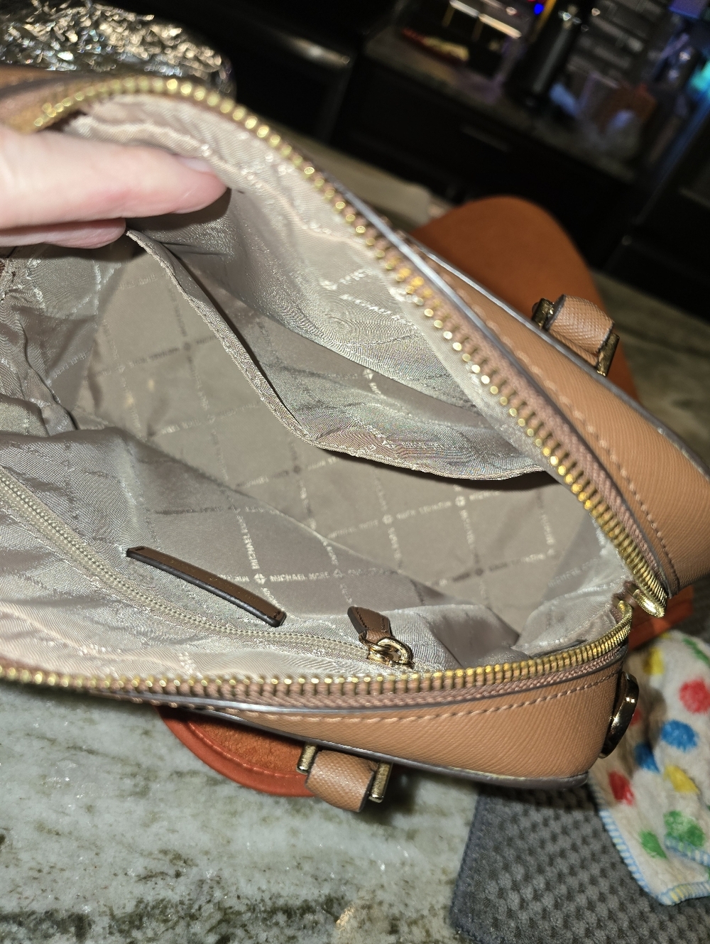 Michael Kors Small Sheila Dome Satchel - Picture 3 of 5